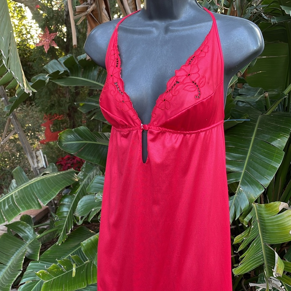 lace, trim, maxi length, nightgown or slip dress